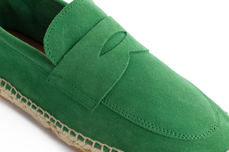 Mocasín Piel Serraje Verde