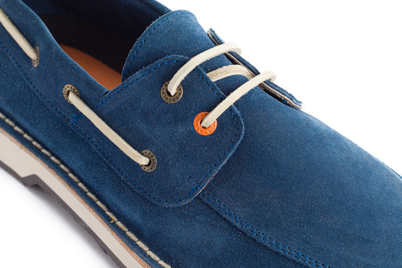 Náutico AB Piel Serraje Azul