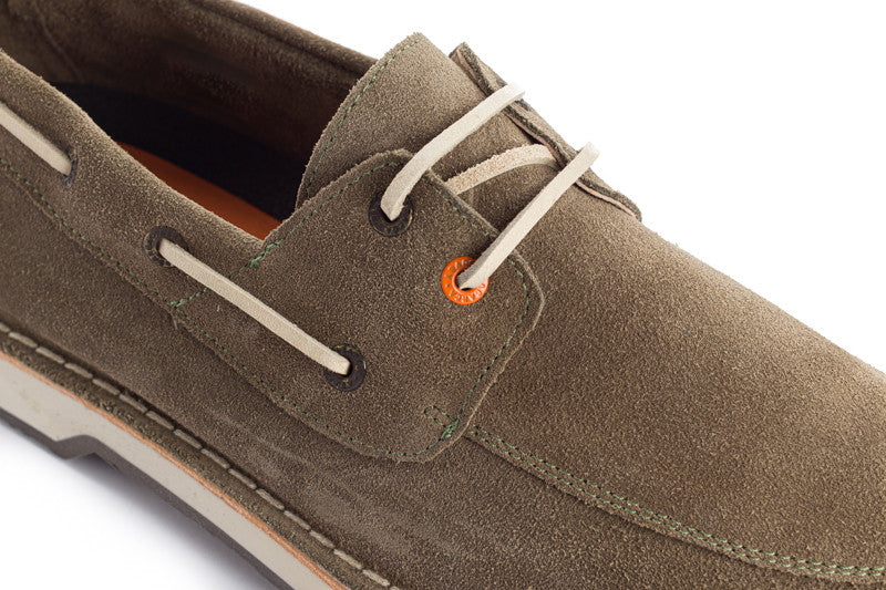 Crosta di cuoio grigio verde nautico