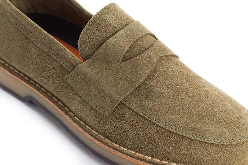 Mocassino In Crosta Verde