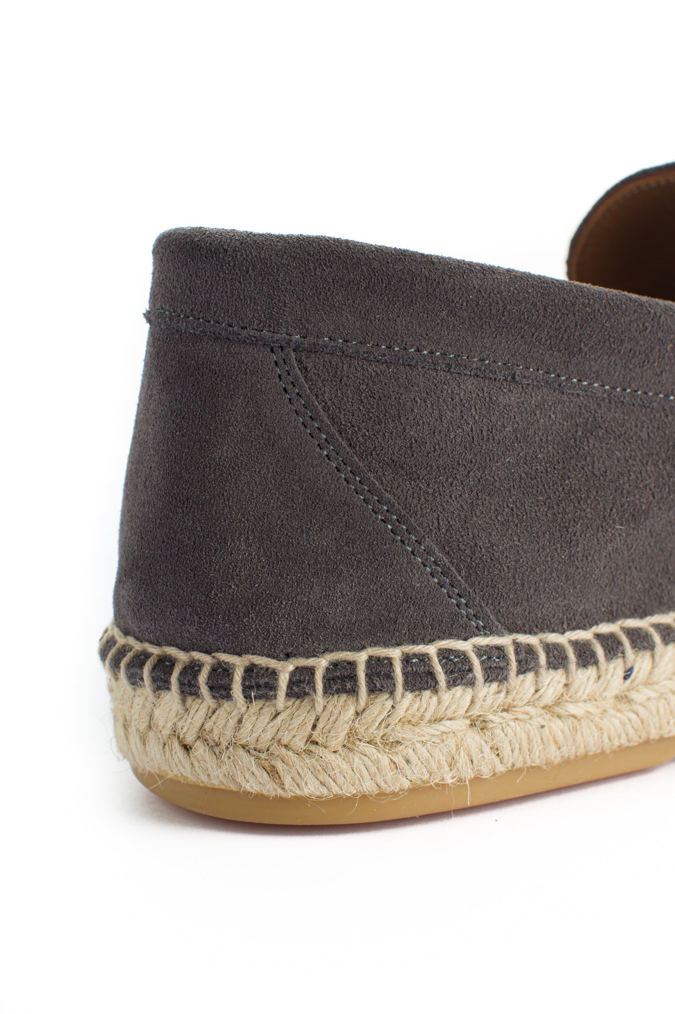 Mocasín Piel Serraje Gris