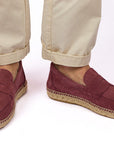 Mocasín Piel Serraje Morado
