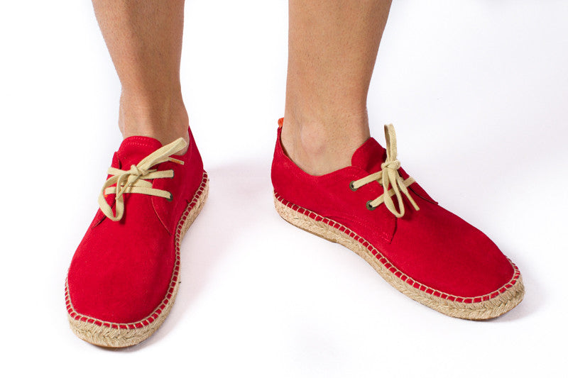 Blucher Piel Serraje Rojo