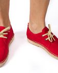 Blucher Piel Serraje Rojo
