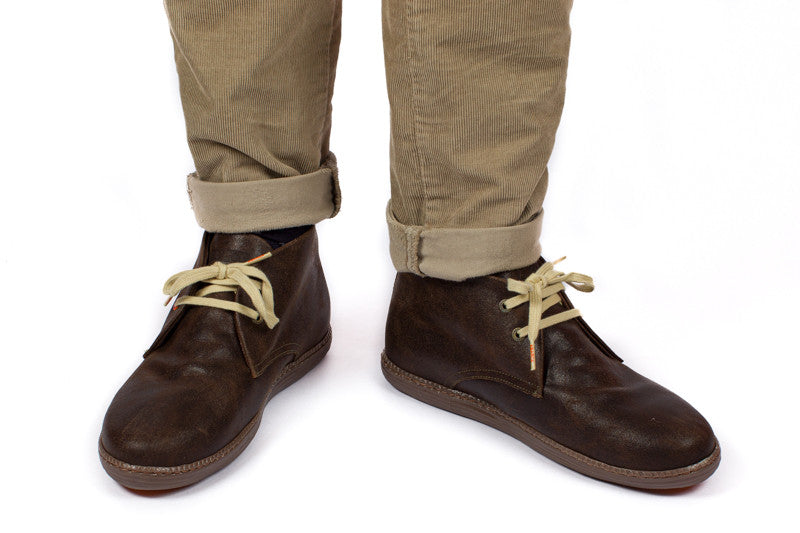 Stivale in pelle tortora