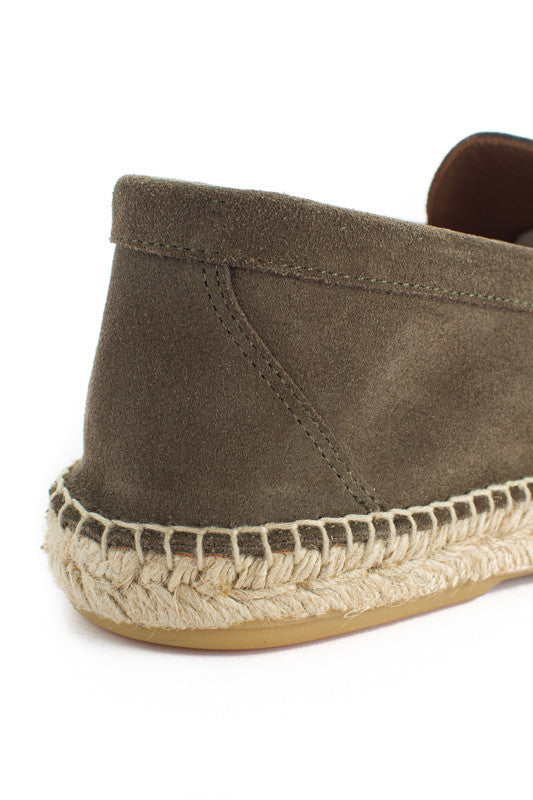 Mocasín Piel Serraje Kaki