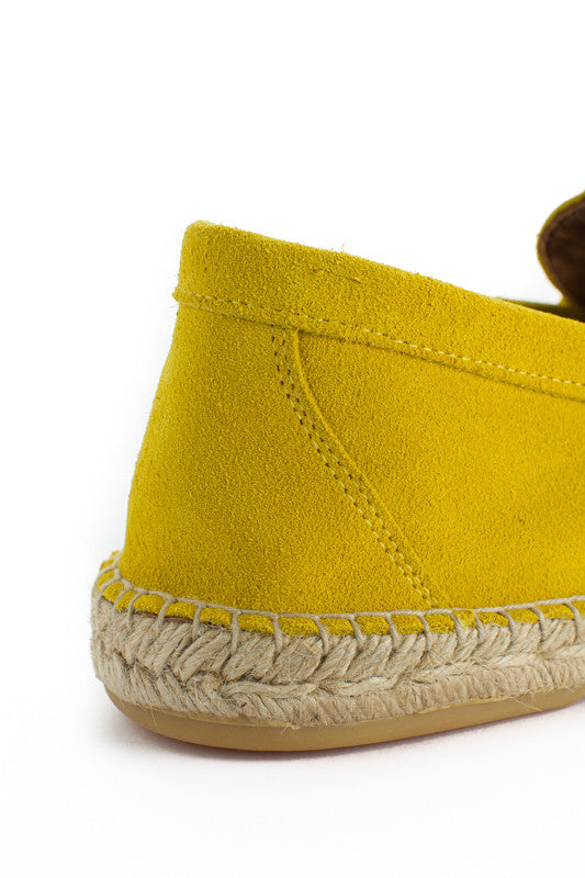 Mocassino in pelle lime