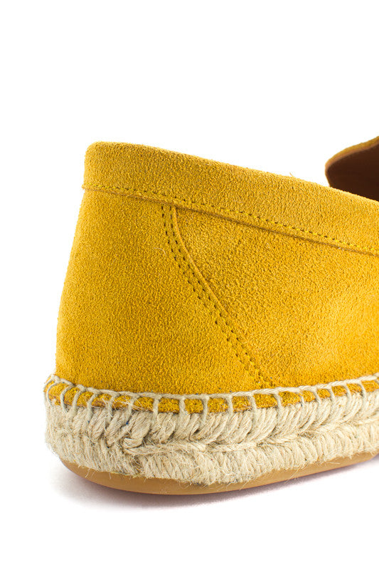 Mocassino da uomo in pelle color limone