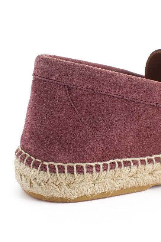 Mocasín Piel Serraje Morado