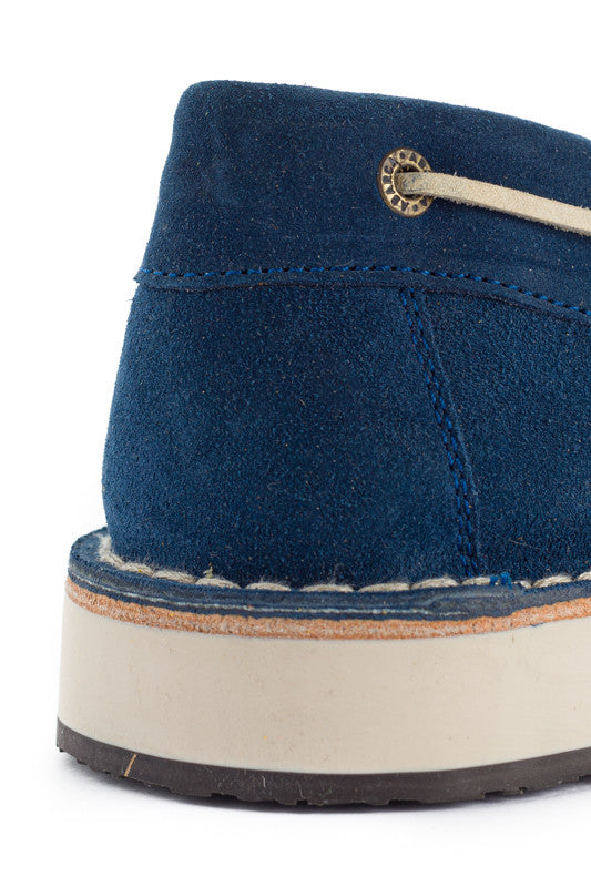 Náutico AB Piel Serraje Azul