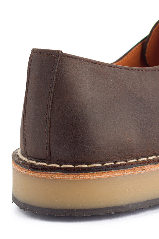 Blucher Piel Encerada Café