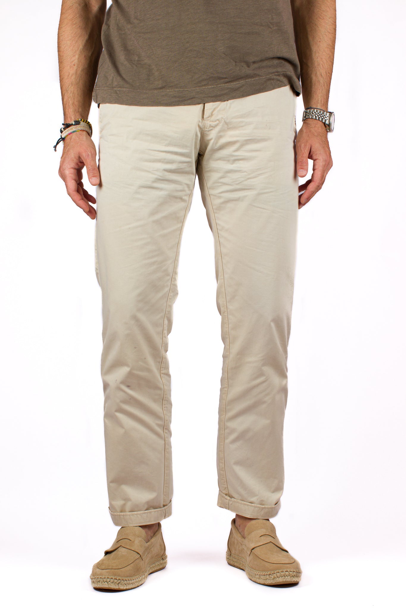 Mocasín Piel Serraje Beige