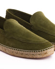 Mocasín Liso Serraje Oliva