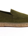 Mocasín Liso Serraje Oliva