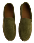 Mocasín Liso Serraje Oliva