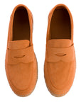 Mocasín Serraje Mandarina
