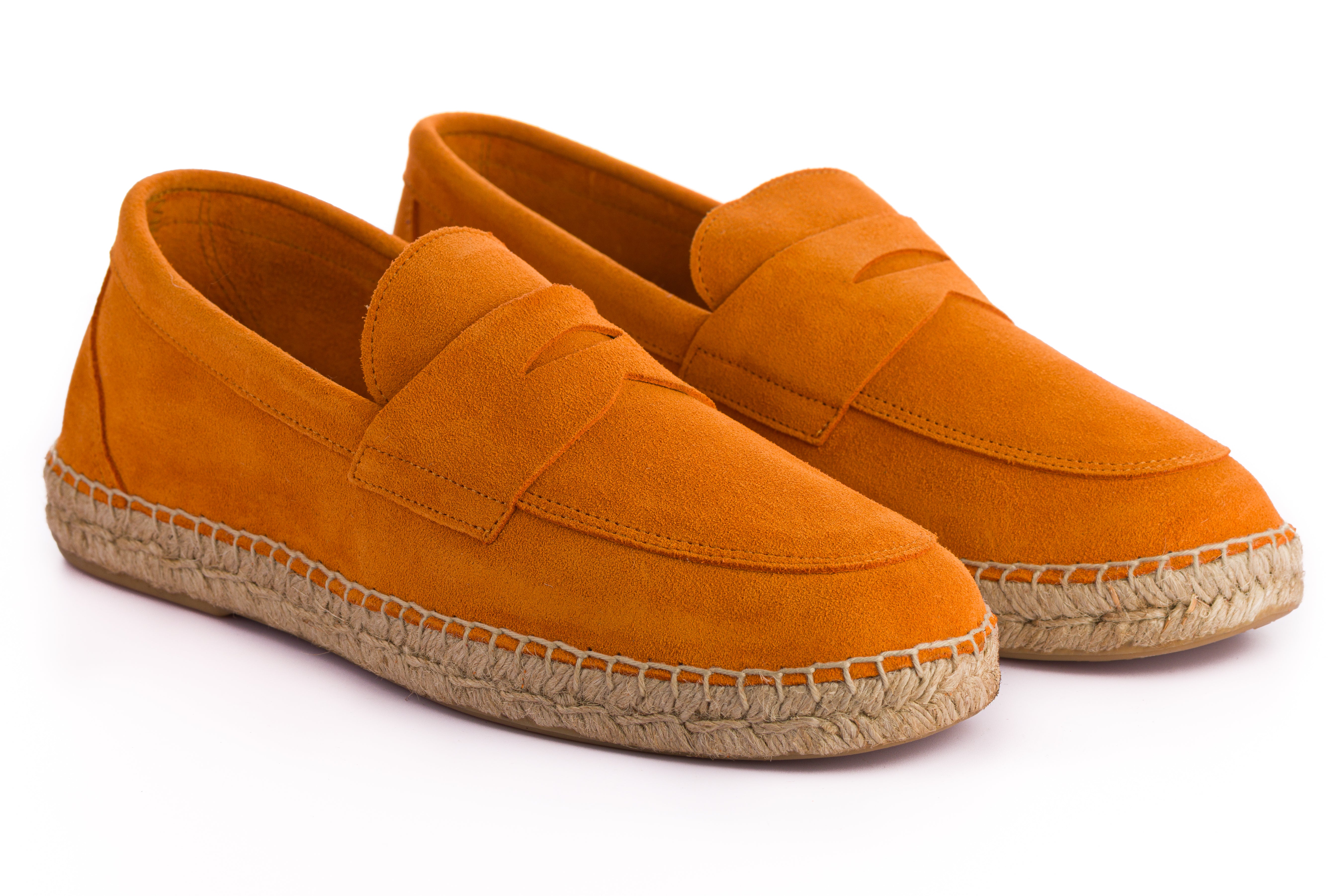 Mocasín Serraje Naranja