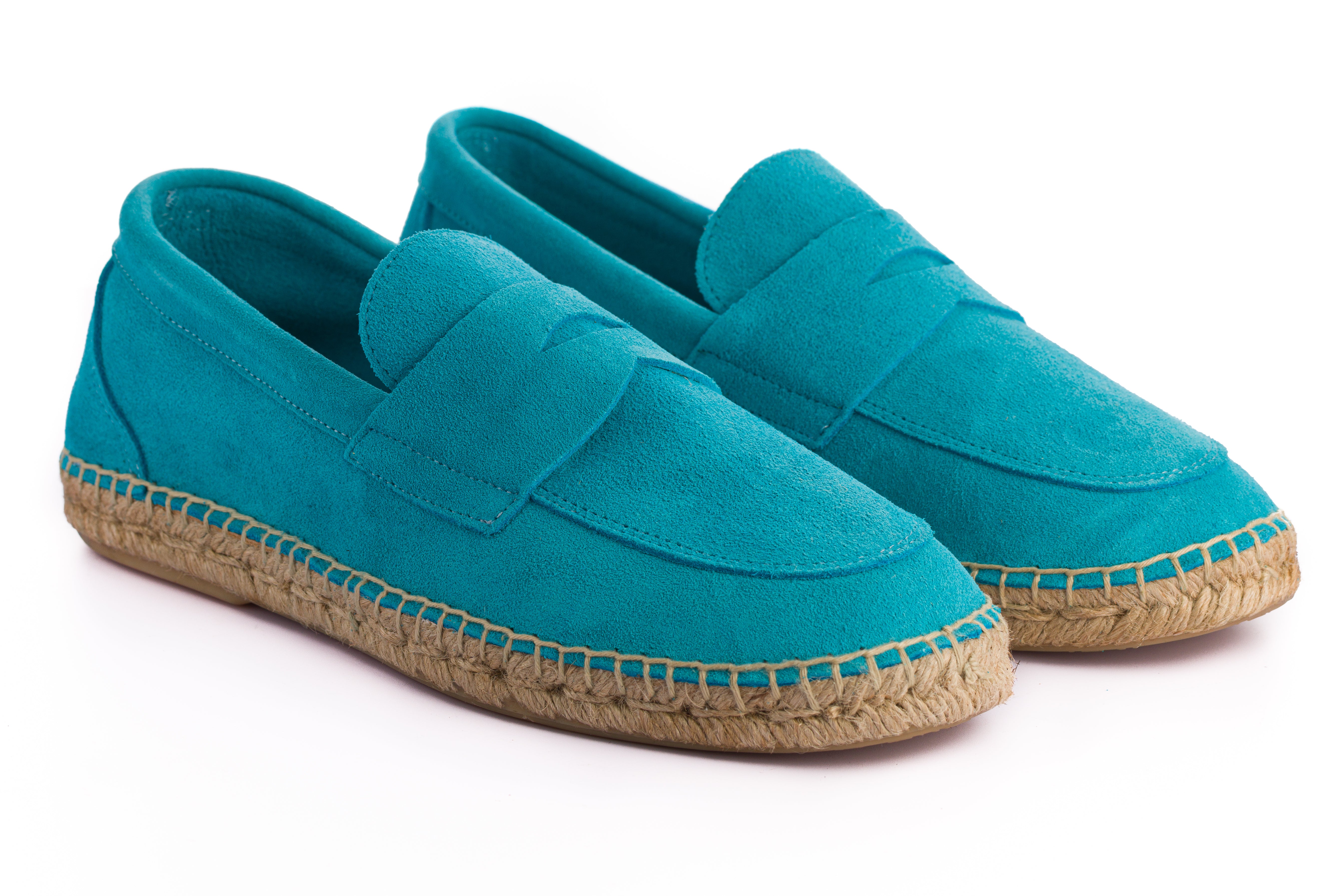 Mocasín Serraje Turquesa