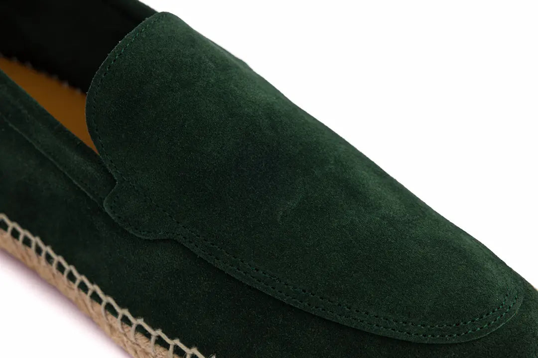 Mocasín Liso Serraje Esmeralda