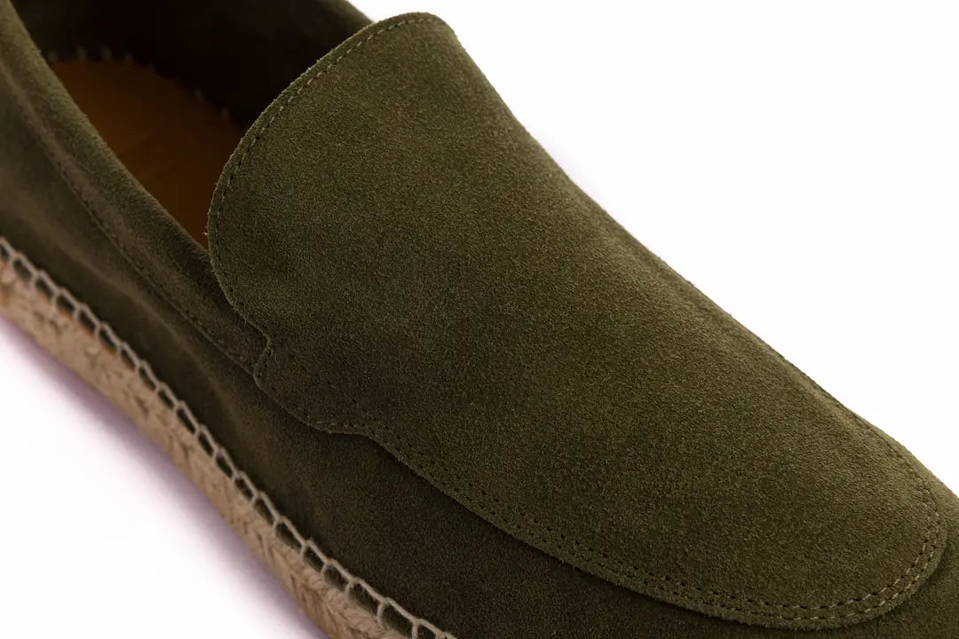 Mocasín Liso Serraje Musgo
