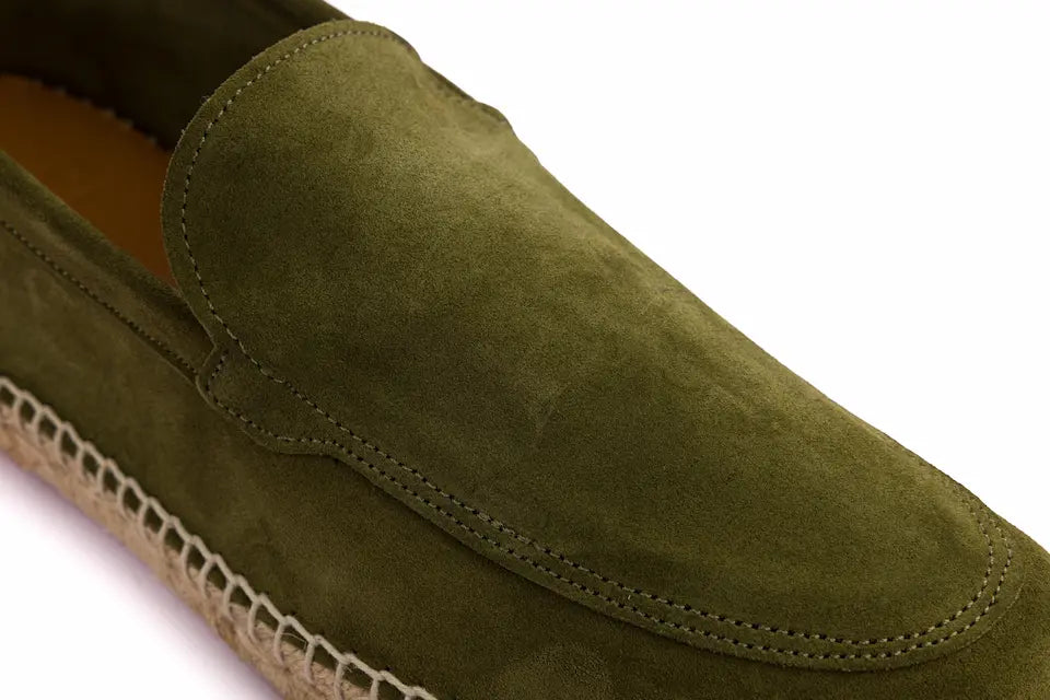 Mocasín Liso Serraje Oliva