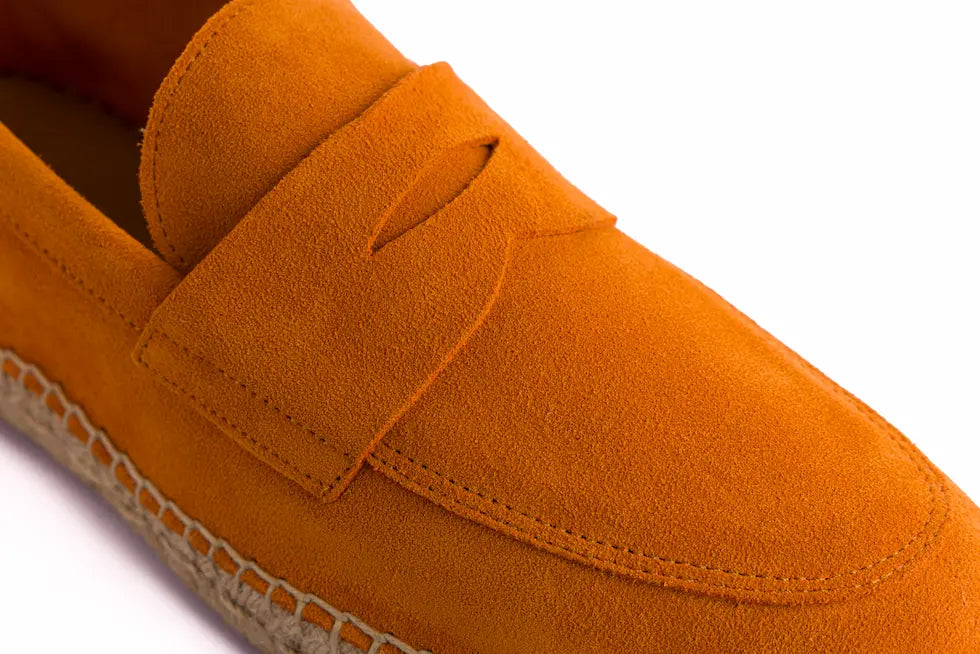 Mocasín Serraje Naranja