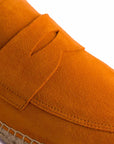 Mocasín Serraje Naranja