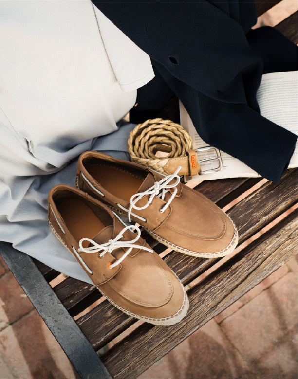 ABARCA Espadrillas Uomo di iuta e pelle fatta a mano in Spagna. Spartagne estive comode e traspiranti, Kaki, 40 EU ABARCA Espadrillas Uomo di iuta e pelle fatta a mano in Spagna. Spartagne estive comode e traspiranti, Kaki, 40 EU