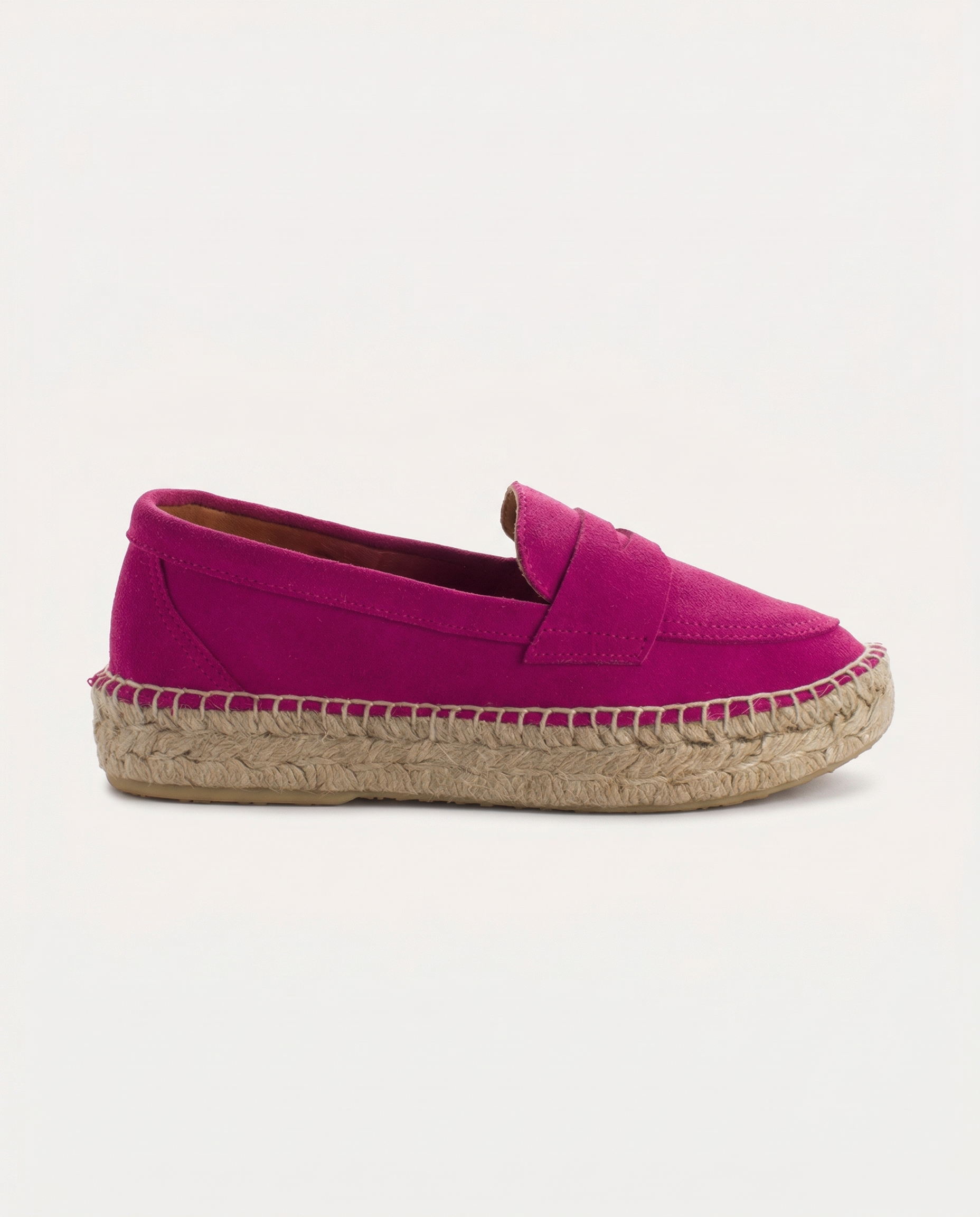 Mocasín Piel Serraje Fucsia