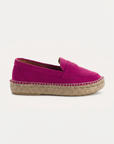Mocasín Piel Serraje Fucsia