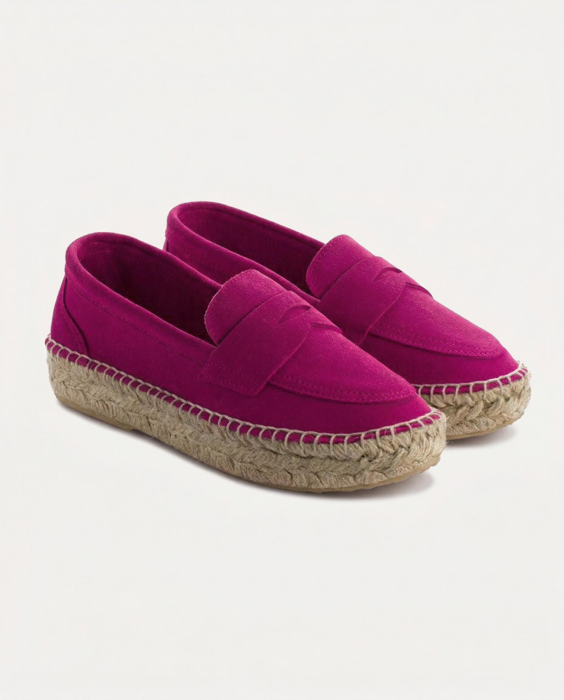 Mocasín Piel Serraje Fucsia
