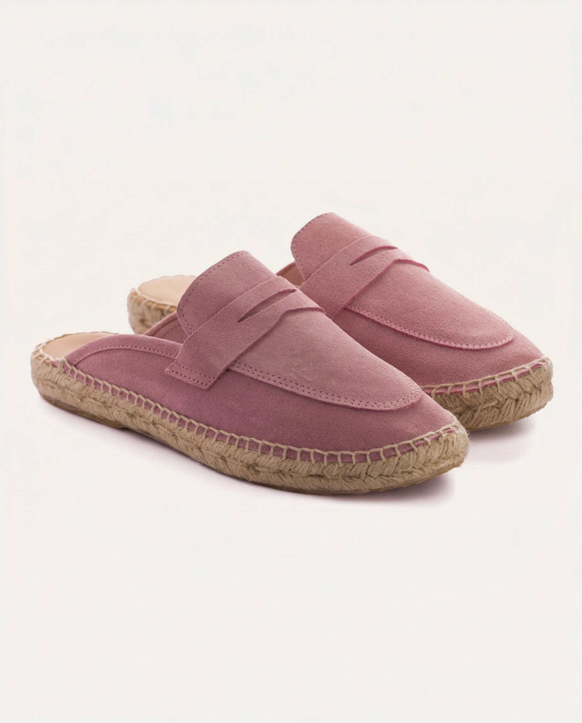 Mocasín Slipper Piel Serraje Pink