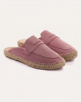 Mocasín Slipper Piel Serraje Pink