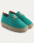 Turquoise Suede Blucher