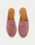 Mocasín Slipper Piel Serraje Pink