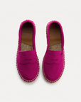 Mocasín Piel Serraje Fucsia