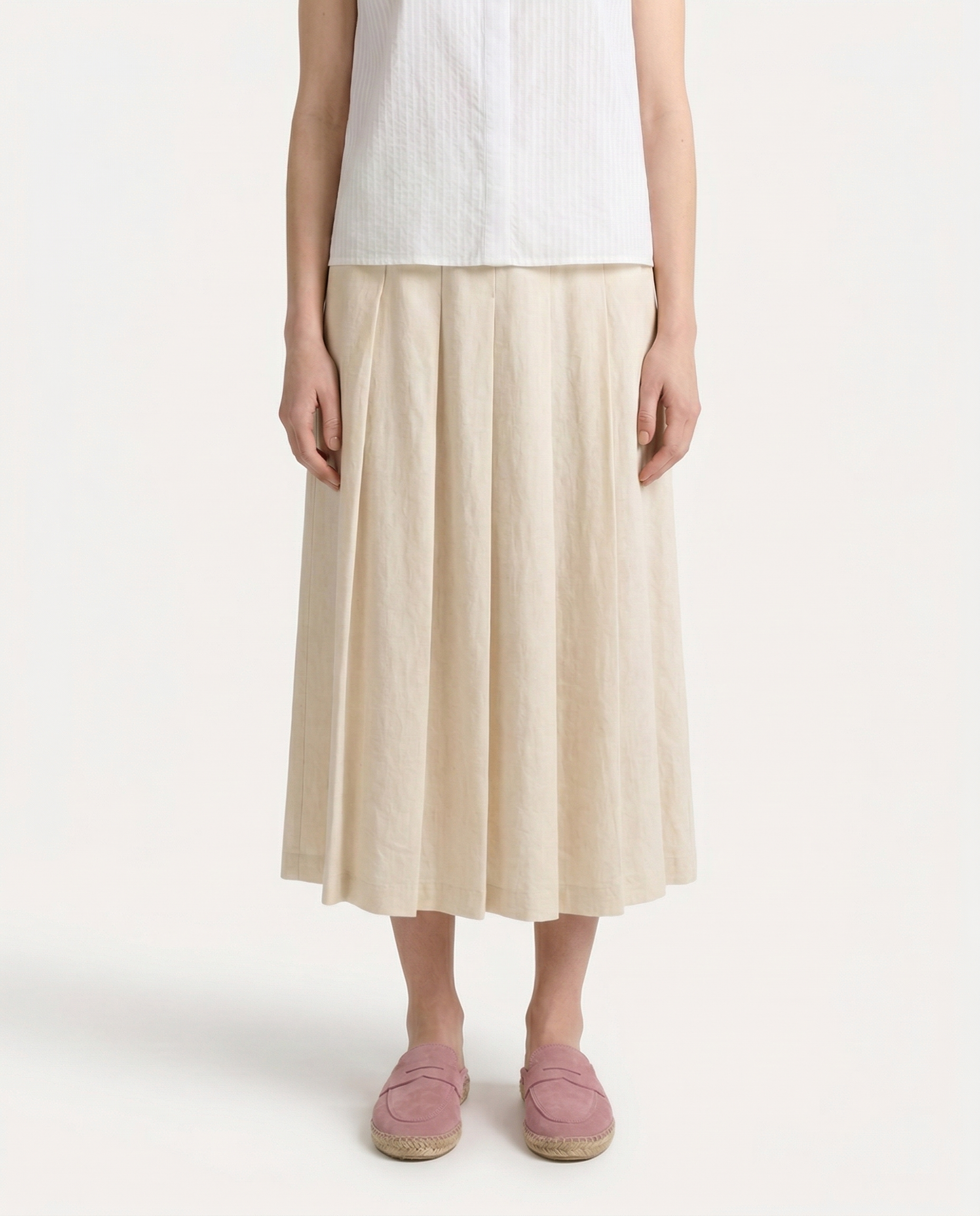 Mocasín Slipper Piel Serraje Pink