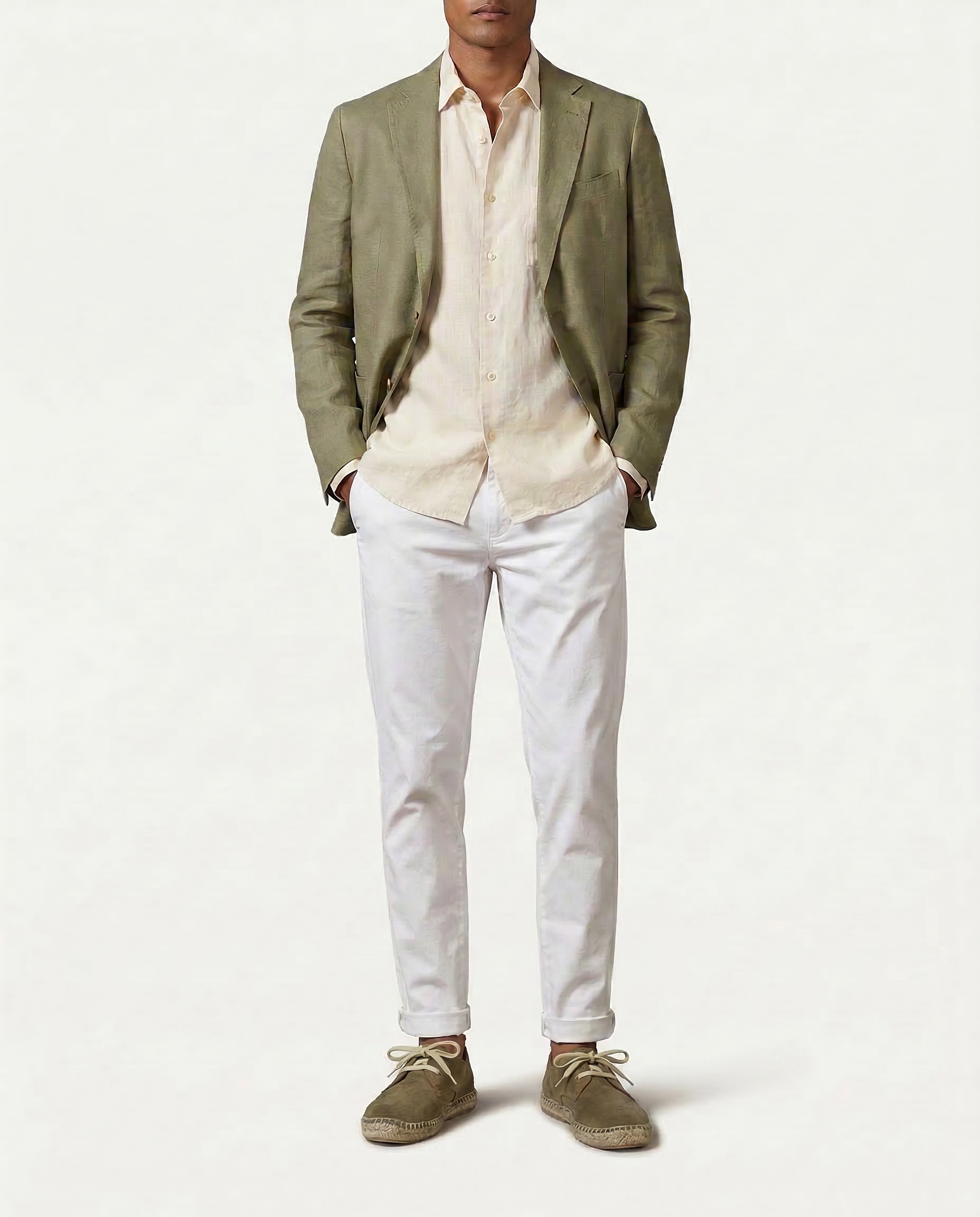 Khaki Leather Blucher 19