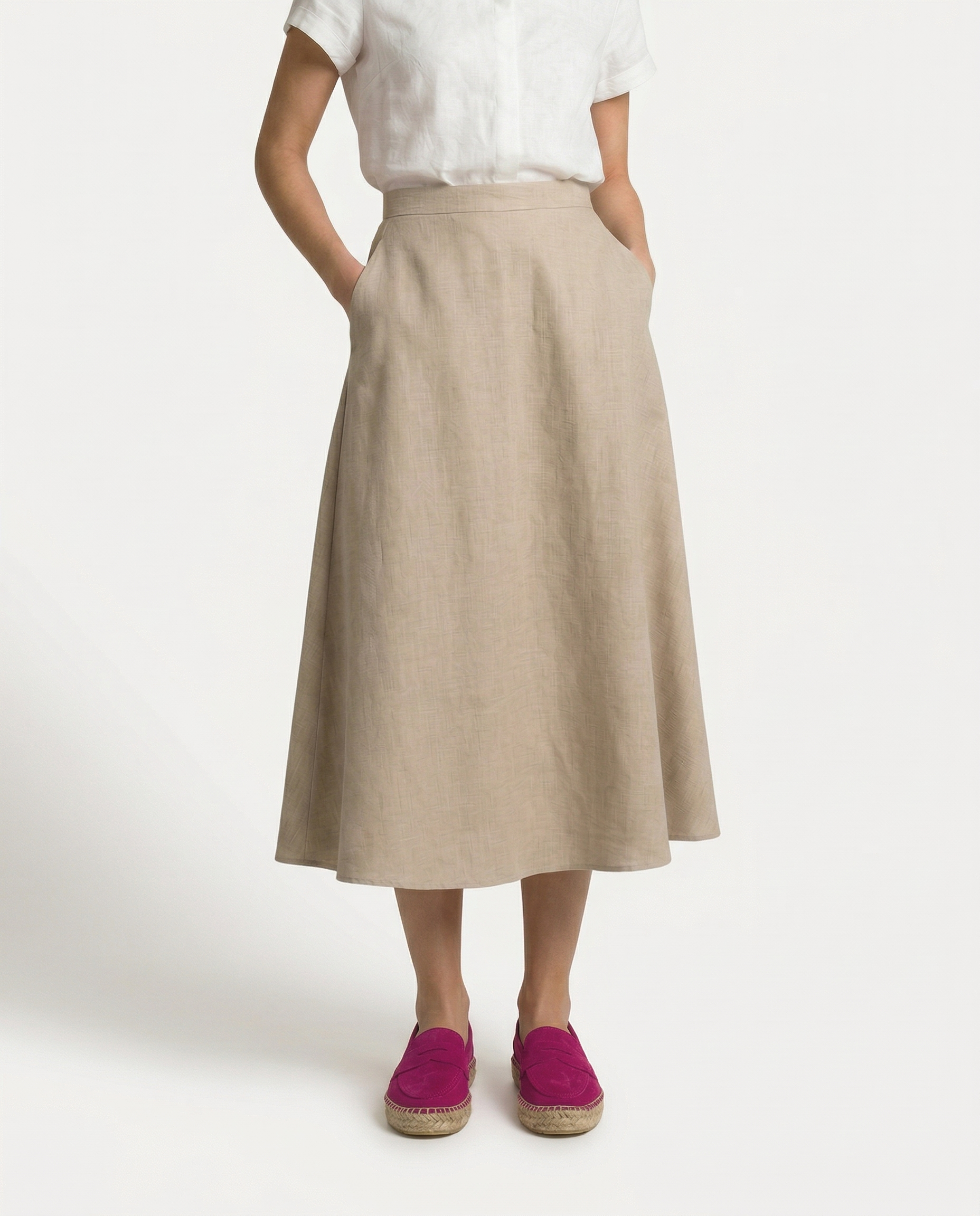 Mocasín Piel Serraje Fucsia