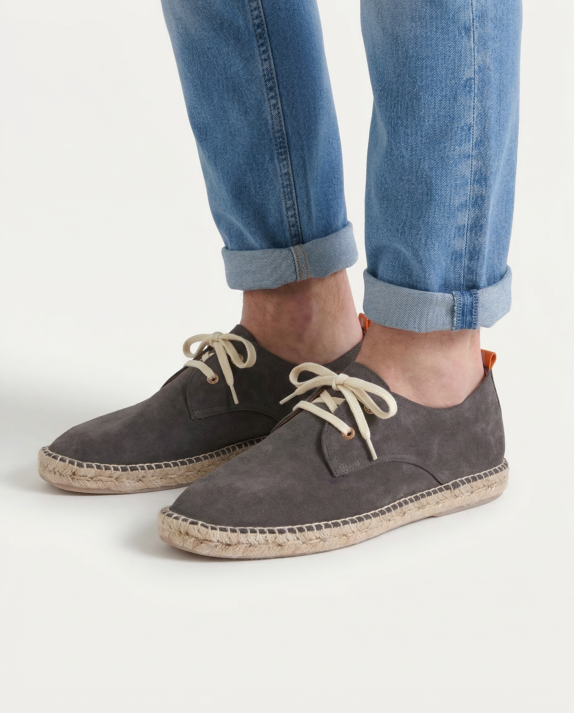 Gray Leather Blucher 17 for man