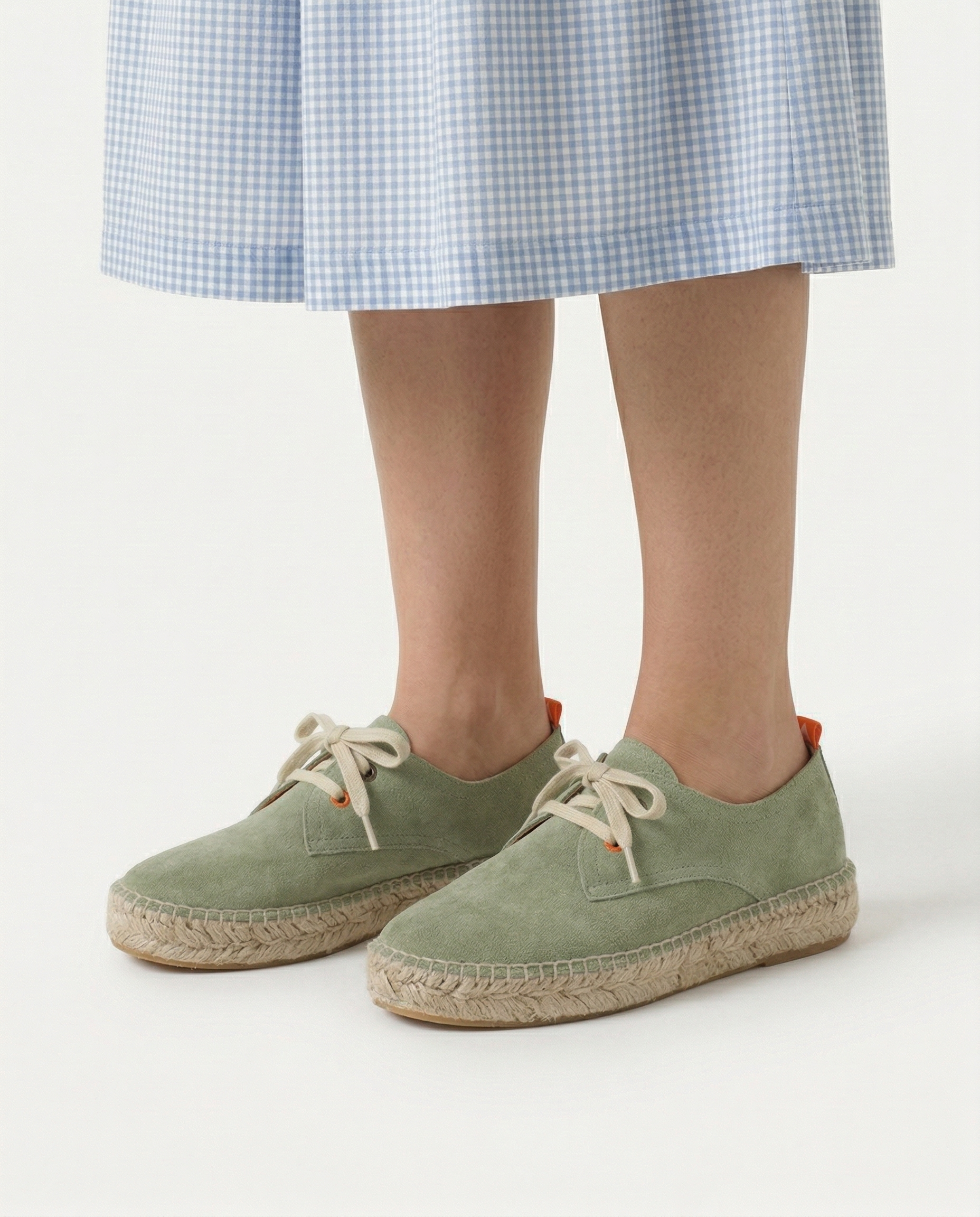 Mint Suede Blucher Shoes