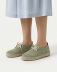 Mint Suede Blucher Shoes