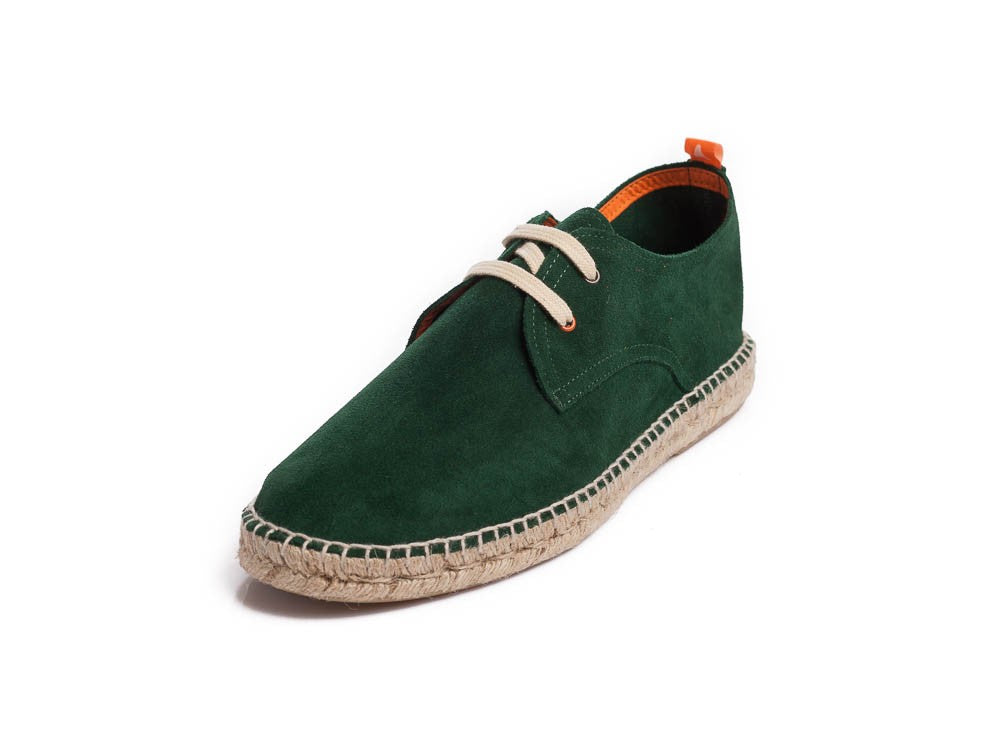 Blucher piel esmeralda hombre