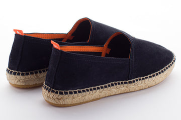 Alpargatas yute mujer camping piel color marino