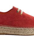 Coral Leather Blucher