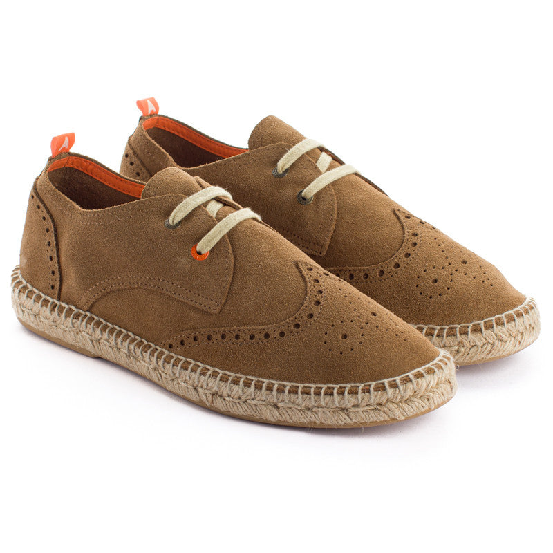 Oxford in pelle di cammello