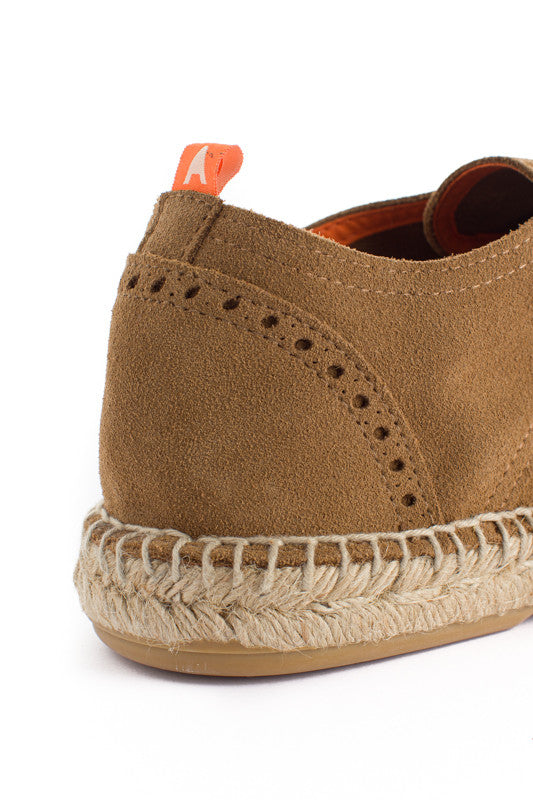 Oxford in pelle di cammello