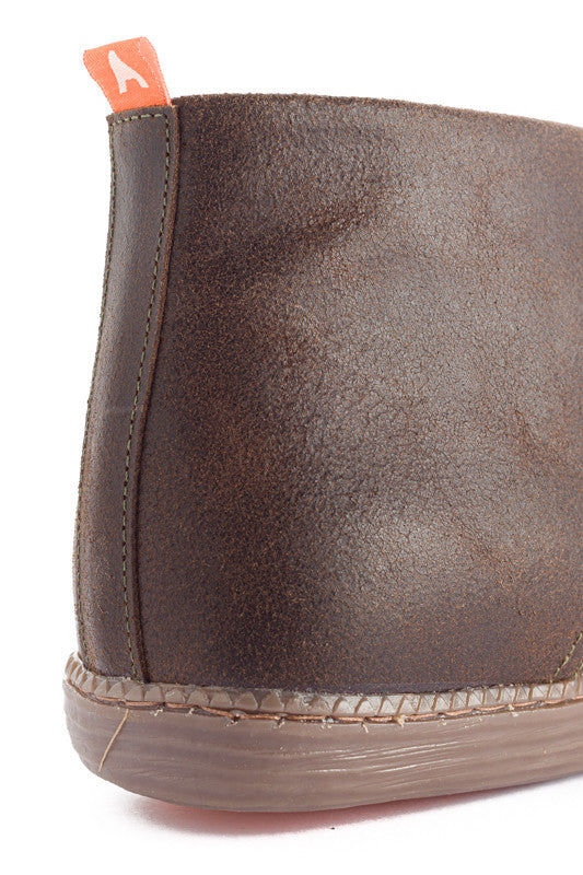 Taupe Leather Boot