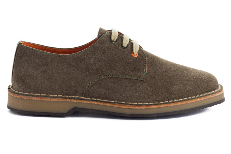 Blucher Piel Serraje Gris Verde