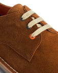 Zapatos blucher serraje piel marrón